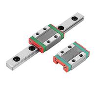 Jeanoko Binario di Guida Lineare Robusto, Durevole e di Alta Precisione con Blocco Binario 2 Pezzi per la Maggior Parte delle Apparecchiature Automatiche MGN9B Acciaio per Cuscinetti 100 Mm di