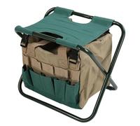 Jeanoko Borsa per Sgabello Pieghevole Resistente Attrezzo da Giardinaggio Portatile Multiuso per Giardinieri Tessuto Oxford 600D 1 unità (Verde)