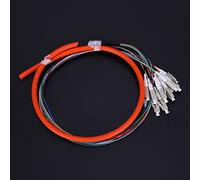 Jeanoko Cavo Pigtail in Fibra Multimodale a 12 con Elevata stabilità per Reti, Plug and Play per Tutti i Sistemi di Comunicazione in Fibra Ottica, 1 Cavo Pigtail in