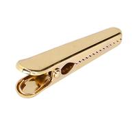 Jeanoko Clip di Tenuta 7,9 Cm Maniglia Comoda e Durevole Utensile da Cucina Robusto per la Conservazione degli Alimenti e il Bloccaggio dei Documenti 1 unità (Clip a coccodrillo color oro)