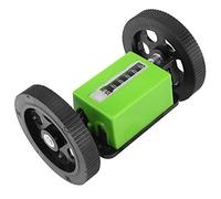 Jeanoko Contatore Meccanico a 6 Cifre, Contametri con 2 Ruote per Stampa Tessile Misurazione Pelle Artificiale 0-99999,9 M 360r al Min