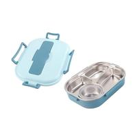 Jeanoko Contenitori Sigillati per la Preparazione dei Pasti da 1500 Ml Scatole Contenitori per la Conservazione degli Alimenti Famiglia per Ufficio Mensa con Ciotola per Zuppa