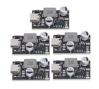 Jeanoko Convertitore di Alimentazione DC Modulo Efficiente da 5 Pezzi per la Ricarica Rapida in Auto Adatto per Telefoni Cellulari - Materiale PCB