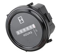 Jeanoko Dispositivo di Temporizzazione Contaore Ermeticamente Sigillato per Generatori, Contaore Industriale Compatto per ATV, UTV, Carrelli, Barche a Motore,