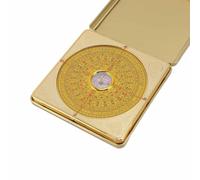 Jeanoko Feng Shui Luo Pan Iron Precise con Bussola con Coperchio Ribaltabile per L'apprendimento del Feng Shui Residenziale, Realizzato in Ferro (S)