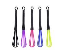 Jeanoko Frusta per Tintura per Capelli, 5 Pezzi, Frusta per Miscelare, Miscelatore Cucina in Plastica per Barbiere, Parrucchiere, Crema Colorante per Capelli, con Manico a Gancio, per