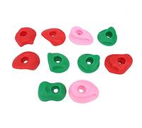 Jeanoko Grandi Prese da Arrampicata, Design Ergonomico dell'impugnatura | Realizzato in resistente plastica PE, colori vivaci, adatto per pareti esterne, consistenza delicata sulla pelle,