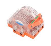 Jeanoko Interruttore a Colpa a 3 Poti 2, Interruttore di Disconnessione Elettrica con Contatti in Ottone Coperchio Trasparente per Circuito 220V 380V (100a)