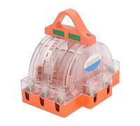 Jeanoko Interruttore a Colpa a 3 Poti 2, Interruttore di Disconnessione Elettrica con Contatti in Ottone Coperchio Trasparente per Circuito 220V 380V (32A)