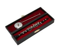 Jeanoko Mini Modello di Clarinetto Nero Strumento Musicale Realistico per Display Domestico Regalo da 16 Cm per gli Amanti della Musica