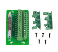 Jeanoko Modulo Guida DIN, Scheda Connettore Maschio con Passo 5 Mm da 26 Pin, con Morsettiera a Vite e Supporto PCB di Alta qualità, per Guide da 35 32 15 Mm