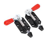 Jeanoko Morsetto a Ginocchiera Push-pull a Sgancio Rapido Resistente Alla Ruggine per la Lavorazione del Legno e Fai da Te, 2 Pezzi Sinistra Destra Corsa 20 Mm per il Funzionamento della Macchina