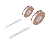 Jeanoko Nastro con Stampa a Cuore, Largo 1 Cm, Facile da Usare per Decorazioni Nuziali e Accessori per Capelli, Lungo 10 M, 2 Pezzi