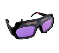 Jeanoko Occhiali per Saldatore Occhiali Protettivi Professionali con Oscuramento Automatico per Lavori di Saldatura Lente Variabile Sensibile Alla Luce LCD ABS