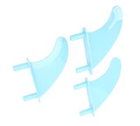 Jeanoko Pinne per Tavola da Surf Soft Top Fin Set Leggero e Resistente per il Surf Sport Acquatici Pinne in PVC Blu 3