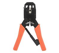 Jeanoko Pinza a Crimpare in Acciaio per Utensili, Design con Impugnatura | Elevata durezza, resistenza all\'usura, porte di pressione multiple, adatte per connettori per telecomunicazioni