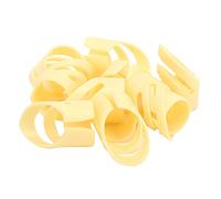 Jeanoko Plettri per Chitarra in ABS da 12 Pezzi per Strumenti a Corda, Comode Protezioni per le Dita per Principianti, Resistenti e Regolabili Beige (8L+ChM)