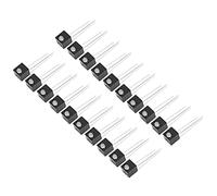 Jeanoko Portalampada a Diodo Luminoso a LED da 20 Pezzi Base a Catodo Comune a 3 Pin Durevole per Luci a LED - Parti in Nylon Trasparente Che Emettono Luce (A sinistra rosso, a destra verde)