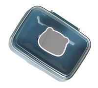 Jeanoko Portasapone in Plastica Drenabile con Coperchio per (Blu)