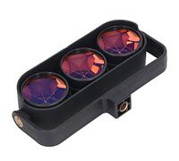 Jeanoko Prisma della Stazione Totale per Rilevamento di Misurazione della Pellicola Blu a Triplo Prisma per Ferrovia, Diametro 1 Pollice, Lavorazione Accurata, Adatto per il Rilevamento di Tunnel,