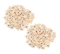 Jeanoko Puzzle in Legno per Bambini, Strumenti Educativi per L'apprendimento Dell'alfabeto per Bambini in età Prescolare, Piatti in Legno Naturale con Lettere e Numeri, Artigianato per la (Minuscolo