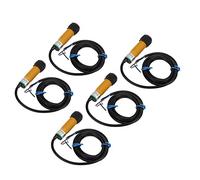 Jeanoko Sensore Interruttore Fotoelettrico a Infrarossi Lunga Distanza di Rilevamento per Robot Intelligente 10-36 V CC, ABS Resistente Ai Graffi, 5 Pezzi per Prodotti di Automazione