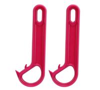 Jeanoko Set Apriscatole Ad Anello 2 Pezzi Manici Ergonomici Facili da Aprire per Anziani con Mani Deboli ABS 15x5,4 Cm (Viola)