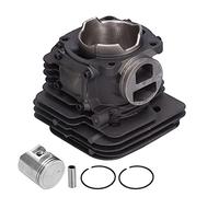 Jeanoko Set Cilindro estremità Motore Superiore Kit Pistone da 50 Mm | Lega di alluminio, resistente all\'usura, elevata conduttività termica, adatto a TS410, TS420