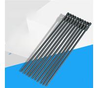 Jeanoko Set di 10 Punte per Cacciavite PH2 Lunghe 200 Mm, in Acciaio S2, per Cacciaviti Pneumatici, Codolo Esagonale 1/4 di Pollice