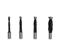 Jeanoko Set di Frese Efficiente Strumento di Perforazione per la Lavorazione del Legno per Legno Duro 6 8 10 15 Mm, Kit di Punte HSS per L'installazione di Cerniere Industriali