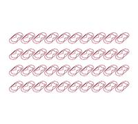 Jeanoko Set di Graffette per Gatti Carini con Design Colorato per Organizzare Appunti e Documenti, Materiale in Ferro, 40 Pezzi in 4 Scatole Portaoggetti (Rossa)