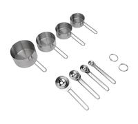 Jeanoko Set di Misurini in Acciaio Inossidabile Ad Alta Precisione per Utensili da da Durevoli Impilabili 8 Pezzi per Chef Domestico