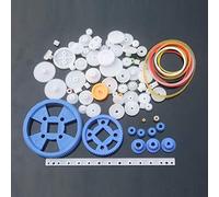 Jeanoko Set di Motori per Ingranaggi in Plastica ABS Durevole da 80 Pezzi Fai-da-Te per Accessori Giocattolo Modello, Sicuro e Non Tossico per la Produzione Scientifica