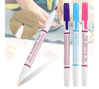 Jeanoko Set di Penne Cancellabili con Acqua RedBluePurple, Penna Cancellabile con Acqua a Doppia Testa per Lavori Artigianali, Adatta per Disegnare su Tessuto