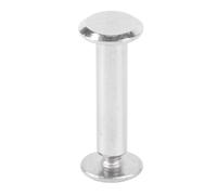 Jeanoko Set di Prigionieri per Rivetti in Acciaio Inossidabile per un Fissaggio Efficiente 100 Set di Rivetti e Viti M2.5 per Artigianato in Pelle (3,5 * 15 * 7 mm)
