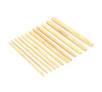 Jeanoko Set di Uncinetti Lisci in bambù, Comodi per Maglioni, Cappelli, Sciarpe, 12 Pezzi per Principianti di Lavoro a Maglia e Appassionati di Artigianato Domestico