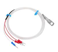 Jeanoko Sonda Sensore di Temperatura a Termistore PT100 per Centrali Elettriche, Impianti Chimici, Sonda di Misurazione della Temperatura di Tipo Patch con Foro Tondo da 6 Mm (#4)