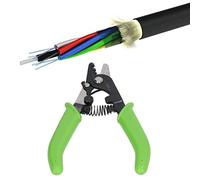 Jeanoko Spellafili per Fibra Ottica, Tagliafili per Fibra Ottica, Pinza Spelafili per Cavi Ottici con Design di Blocco Sicuro a Molla di Ripristino per Spelatura di 2-3 Mm 900μm-250μm