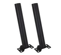 Jeanoko Staffa Multifunzionale Robusta per Montaggio su Palo Luminoso Regolabile per Illuminazione Solare, 2 Set di Supporti per Lampione Stradale per Luce da Fienile, Uso Esterno