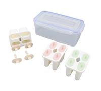 Jeanoko Stampi per Bastoncini di Ghiacciolo, Materiale PP per Uso | Design riutilizzabile, Lavabile in lavastoviglie, Adatto per yogurt, Capacità di 12 bastoncini