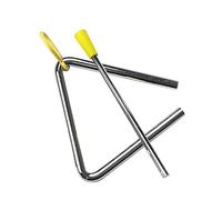 Jeanoko Strumento a Percussione Manuale a Triangolo in Metallo con Percussore per Ensemble di Educazione Musicale per Bambini (4 pollici)