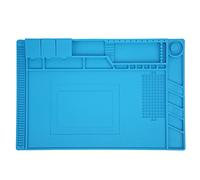 Jeanoko Tappetino da Lavoro in Silicone con Isolamento Magnetico Resistente Al Calore per Riparazioni Elettroniche, Antiscivolo, Tascabile (s-160)