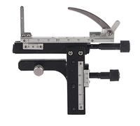 Jeanoko Tavolino Mobile per Microscopio, Calibro Meccanico Professionale XY con Scala per Vetrini, Struttura in Metallo Plastico di Alta qualità, Installazione Semplice