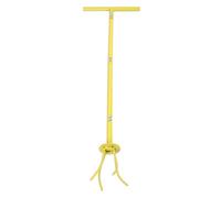 Jeanoko Twist Tiller Manuale in Acciaio Inossidabile Coltivatore Manuale Risparmio di Manodopera per Piantare Giardini Giallo
