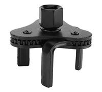 Jeanoko Universal 3 Jaw Oil Filter Wrench Alloy Steel Oil Filter Remover 53-108mm Ranging Removal Wrench 3-Jaw Oil Filter Wrench for 1/2 DR Drive Tool