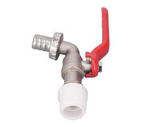 Jeanoko Valvola a Sfera in Ottone a un Quarto di Giro Interruttore di Arresto Durevole per Botti di Pioggia e Serbatoi D'acqua Filettatura Maschio in PVC da 3/4