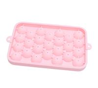 Jeanoko Vassoio per Cubetti di Ghiaccio in Silicone con Coperchio, 25 | Silicone resistente, Congelamento rapido, Facile da pulire, Perfetto per i cocktail, Ideale per l\'uso domestico