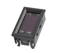Jeanoko Voltmetro Digitale Amperometro Doppio Display LED Misuratore Accurato di Tensione e Amperaggio per Apparecchiature Elettroniche di Piccole Dimensioni (10A)
