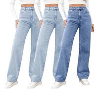 Jeans a gamba dritta da donna a vita alta, pantaloni in cotone per donne UK Push Up Butt Lifting Jegging Jeans elasticizzati in vita pantaloni in denim ad alta elasticità pantaloni slim fit leggings