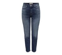 Jeans a vita alta da donna Only Emily Icon CRO306 Bleu 33x32